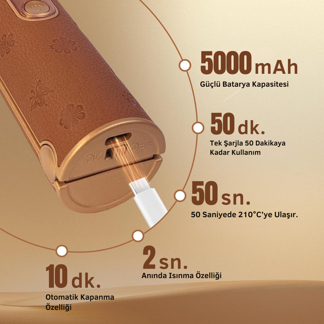 CHICONOM Kablosuz Saç Düzleştirici & Bukle Yapıcı