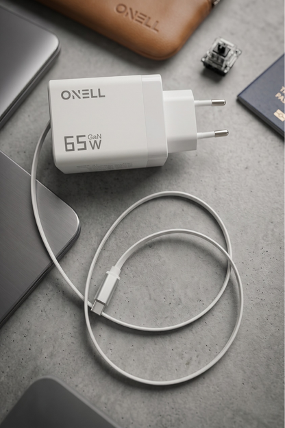 CHICONOM ONELL 65W GaN Makaralı Şarj Aleti