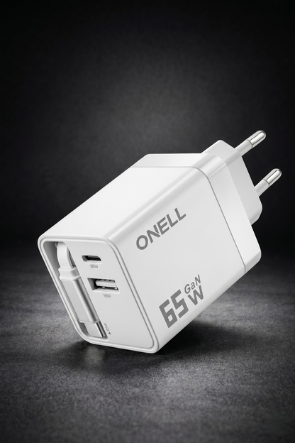 CHICONOM ONELL 65W GaN Makaralı Şarj Aleti